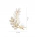 XSB153 - Floral Leaf Saree Brooch